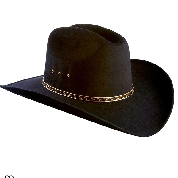Western Express Other - WESTERN EXPRESS MEN’S BLACK FAUX FELT EAST CLINTWOOD COWBOY HAT with GOLD BAND